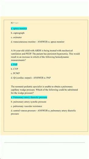 NPS Exam Comprehensive Neonatal Pediatric Respiratory Care Exam Newest 20252026 Complete 100 Ques