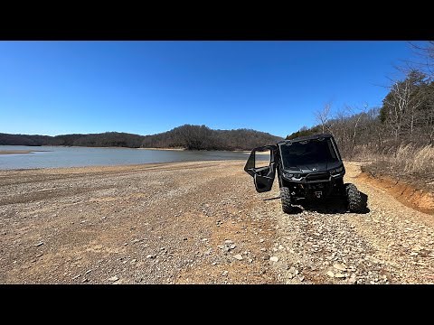 2022 can-am defender hd10 limited trail ride to the lake