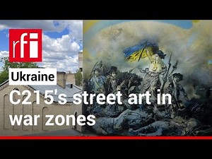 French street artist brings colourful sketches of hope to Ukraine’s warzones • RFI English