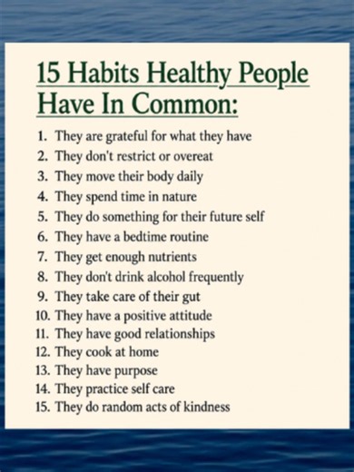 15 Healthy Habits to Start Today for a Healthier Life