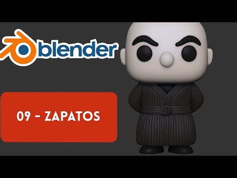 Curso Blender Funko Pop: Modelando a Tío Fester (Gratis) - 09 ZAPATOS