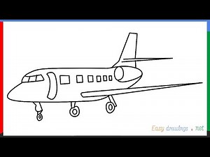 How to draw a Airbus step by step for beginners