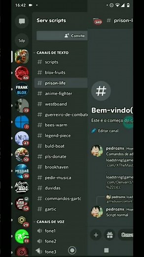 servidor de Scripts discord (link nos comentários)