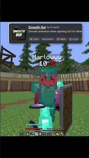 MODS FOR SMOOTH PVP!!! 😎 #minecraft #gaming #mincraftpvp #minecraftshorts #mcyt