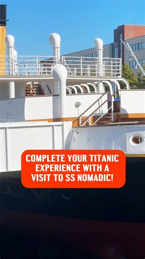 Complete your Titanic Experience with a visit to the world’s last remaining White Star vessel and RMS Titanic’s original tender ship, SS Nomadic! 🚢 Admission is included in your Titanic Experience ticket. Book online and save👉 titanicbelfast.com/tickets | Titanic Belfast