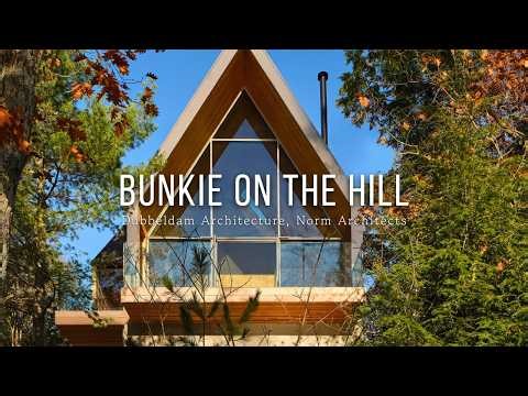 A Minimalist A-Frame Cabin Hidden in the Forest | Sustainable Luxury Bunkie