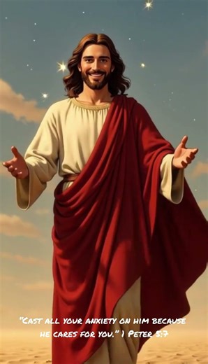 🌙💙 1 Peter 5:7 | Give Your Worries to God 🕊️