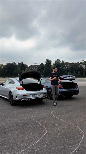 Mercedes CLE vs BMW 4 Series from the cargo area