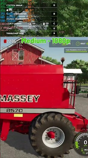 Farming Simulator 25 RTX 2050 - Benchmark All Graphic #shorts