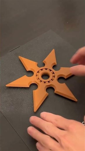 3D Printed – Fidget Ninja Star Spinner🌀 #3dprinting #StressRelief #Satisfying #FidgetSpinner #toys