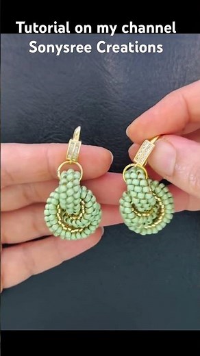 Lover’s knot Earrings || Spiral Brick stitch earrings || brick stitch earrings