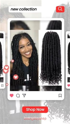 Straight Faux Locs – Soft, Pre-Looped & Easy to Install