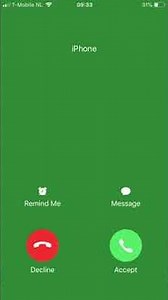 iPhone Call Green Screen