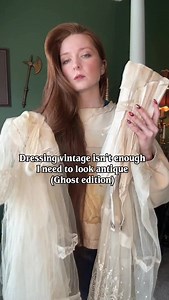 Just on my way to haunt your house in some incredible century old pieces The veil is 1920s Corset loaned by @strangedesires_ (the brand was sold around 1902-1915- deadstock and in INSANE condition The only modern pieces in this look are the skirt, socks and @miista boots ❤️ | Scarlett O’Hair - Molly Katherine