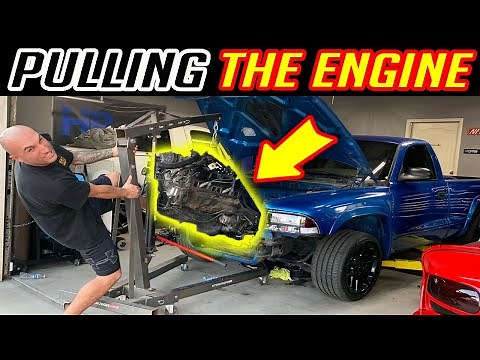 REMOVING THE DODGE DAKOTA R/T ENGINE