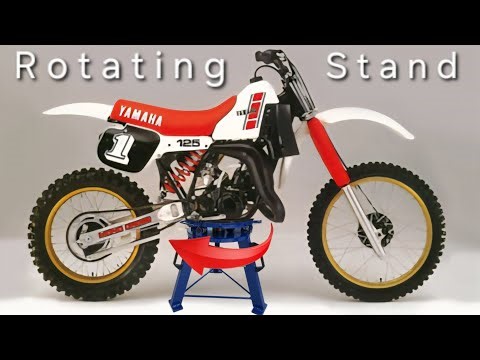 DIY Rotating Motorcycle Stand + Yamaha YZ125cc - year 1983