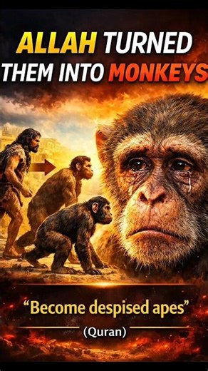 The Nation Allah Turned Into Monkeys | Quran Story #islamicreminder #islamicvideo #motivation