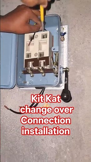 Manual Transfer Switch Wiring Installation #electrical #handpumpautomationmotorfixing #electronic