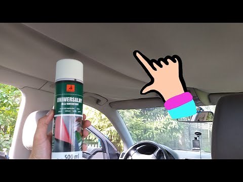 How to fix stick headliner on the car. How not to do this.