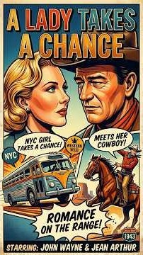 A Lady Takes a Chance (1943) | John Wayne & Jean Arthur - Western Full Movie