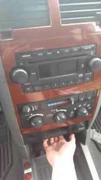 How to remove a 2005 dodge durango radio