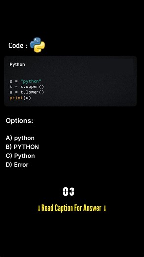 Python Interview Question | Daily Coding Quiz | Shorts ( Day 12 - Video 2 )