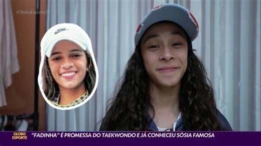 "Fadinha" é a promessa do taekwondo e já conheceu sósia famosa