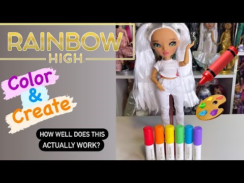 Rainbow High Color and Create doll unboxing and review! How well does this really work?