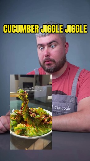 75K views · 2.5K reactions | Cucumber Jiggle Jiggle #spicy #cucumber #reels #viralreels #salad #cucumbersalad | Albert_cancook | Facebook
