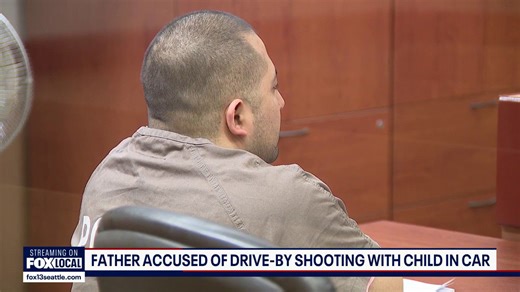 Pierce County father accused of drive-by shooting with baby in the car