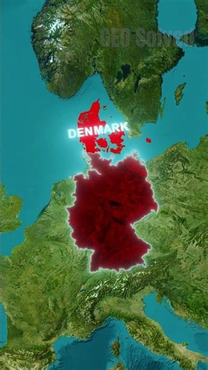 How Many Countries Border Germany? #maps #geography #shorts