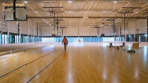 A positive news update on the Metro sports facility. Take a look at the six indoor netball/basketball/futsal courts along with markings for volleyball, badminton, handball, korfball, and floorball! | Chris Lynch