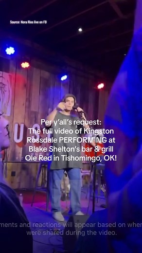 Full video of Gwen Stefani & Gavin Rossdale’s son Kingston PERFORMING at Ole Red in Tishomingo, OK. #blakeshelton #gwenstefani
