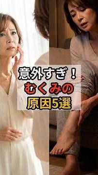 意外すぎ！マッサージしても消えない「むくみ」の原因5選 #足のむくみ取り#足のむくみの取り方 #60歳代