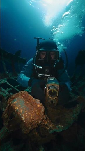 Diver Discovers Mysterious Camera Deep Underwater!