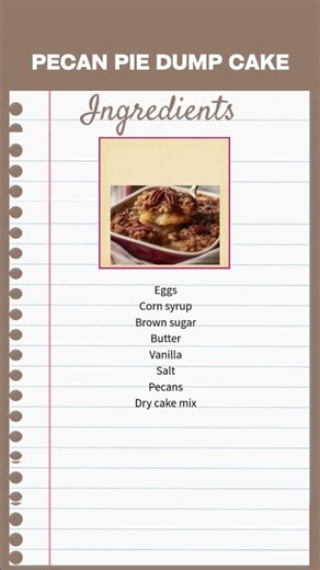 Pecan Pie Dump Cake
