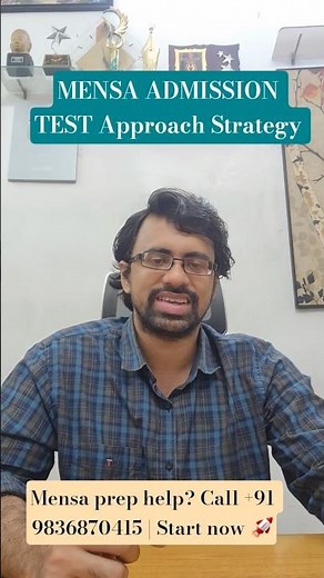 Mensa Admission Test Approach Strategy Guide #Mensa #IQTest #Aptitude #PlacementPrep
