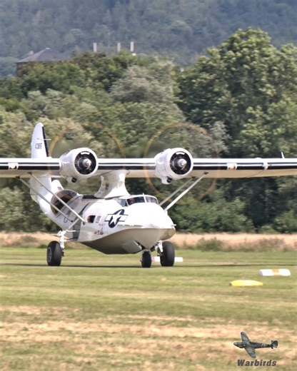 Warbirds on Instagram: "The mighty PBY Catalina takes off in Gelnhausen — what a moment! 😍🔥 #PBY #Catalina #warbirdsofinstagram"
