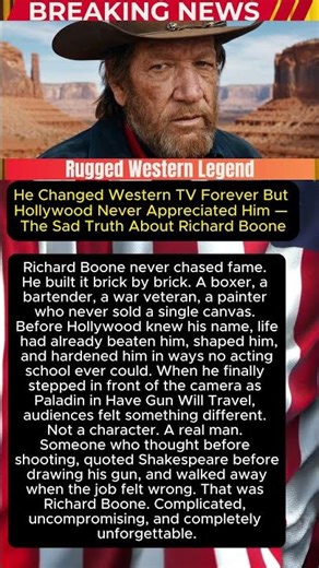 He Changed Western TV Forever But Hollywood Never Appreciated Him — The Sad Truth About Richard Boon