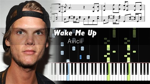 Avicii - Wake Me Up - Piano Tutorial with Sheet Music_1136