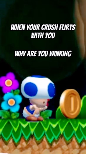 When Your Crush Flirts With You #mario #shorts #memes