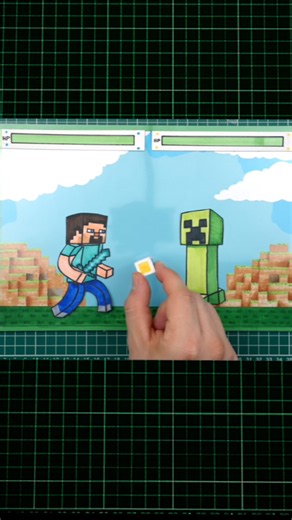 WHO WINS? Steve vs. Creeper (Minecraft DIY Paper Crafts) #minecraft