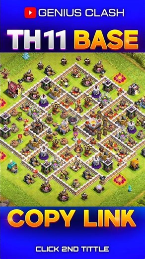 Th11 Rank Battle Base Layout | #shorts