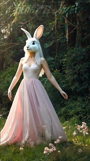 Magical Transformation from Human to Rabbit! Watch What Happens Next! #animaltransformations