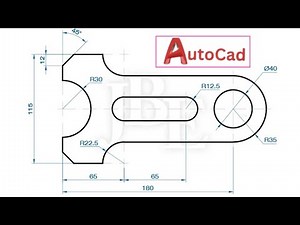 AutoCAD 2D Beginner Practice Exercises | Step by Step 2D Drawing Tutorial for Beginners