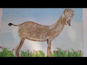 Realistic Goat Painting Tutorial | Acrylic Art | Maha Malik Artwork| painting| art|