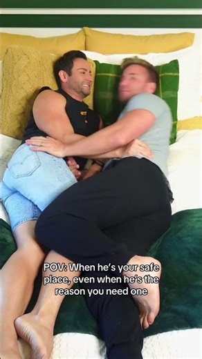 When he’s your safe place… even when he’s the reason you need one 💚 #Shorts