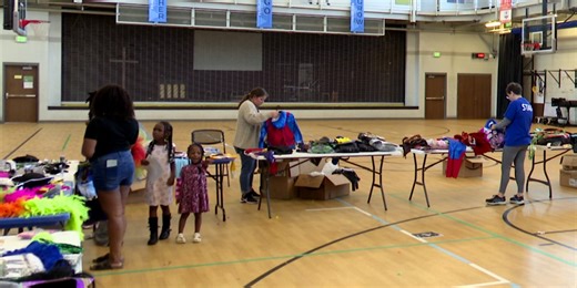 Local kids go Halloween shopping at Aiken County YMCA