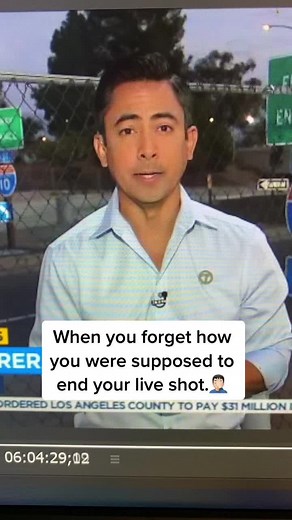 Tony Cabrera ABC Seven Eyewitness News Blooper