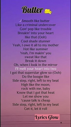 BTS – Butter (Lyrics) | Smooth Like Butter | BTS Army Special Song